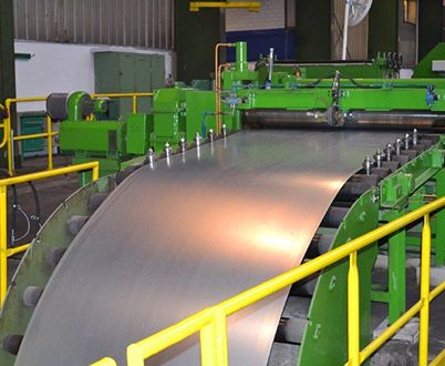 Toles acier derouleur